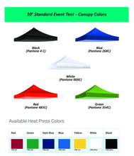 Load image into Gallery viewer, 10ft Event Tent - Plain / Spot Print
