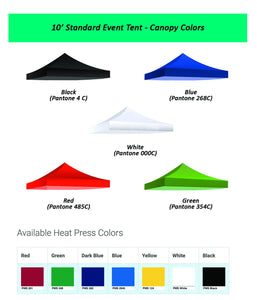 10ft Event Tent - Plain / Spot Print